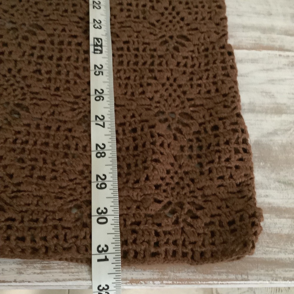 Jacque‎ & KoKo Brown Crochet Sweater 22/24 - Picture 7 of 8